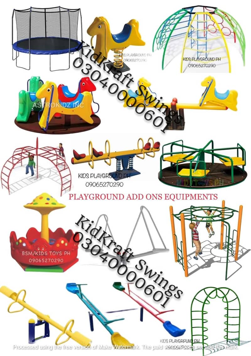 Slide, Swings, Kids rides, jhula, Spring rider, jungle gym, indoor set 2