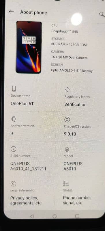 OnePlus 6T 0