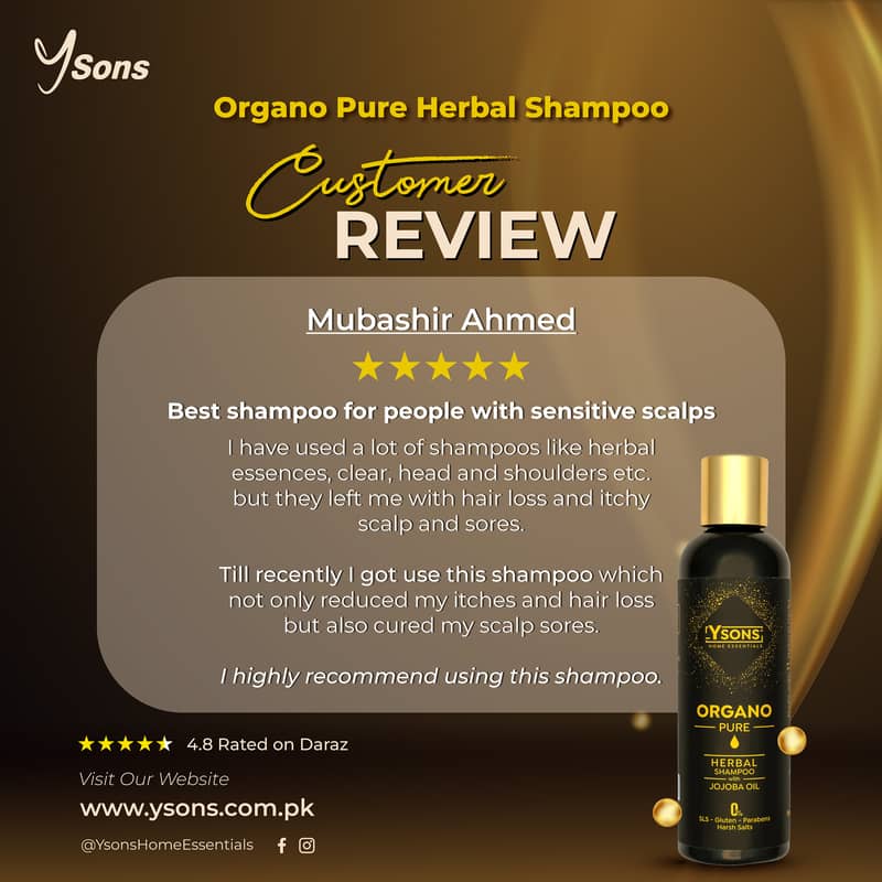 Organo Pure Herbal Hair Shampoo 1