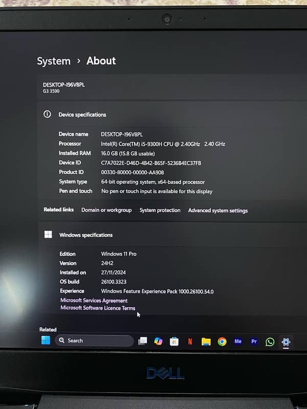 Dell G3 3590, i5-9thgen, Nvidia Gtx 1660 ti 3
