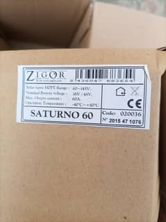 Zigor Solar MPPT Charge Controller 60 Amperes Made in Spain