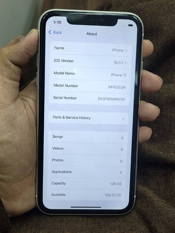 IPHONE 11 PTA APPROVED 128 GB 7