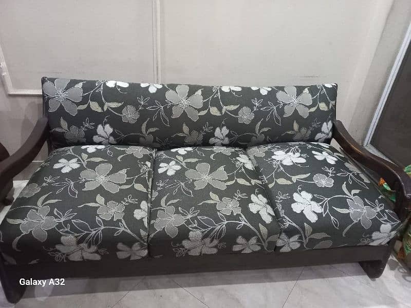 wooden sofa set 5pcs 0