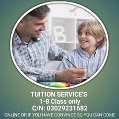 TUITION SERVICES FROM 1 TO 8 CLASSES