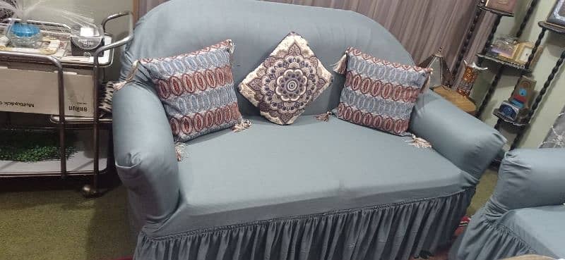 3 seater (3,2,1) sofa cover available  for sale in the colour brown 1