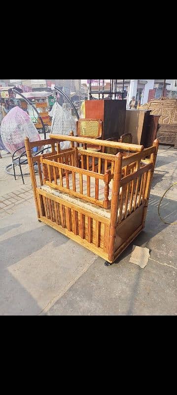 Baby Wooden Cradle 2