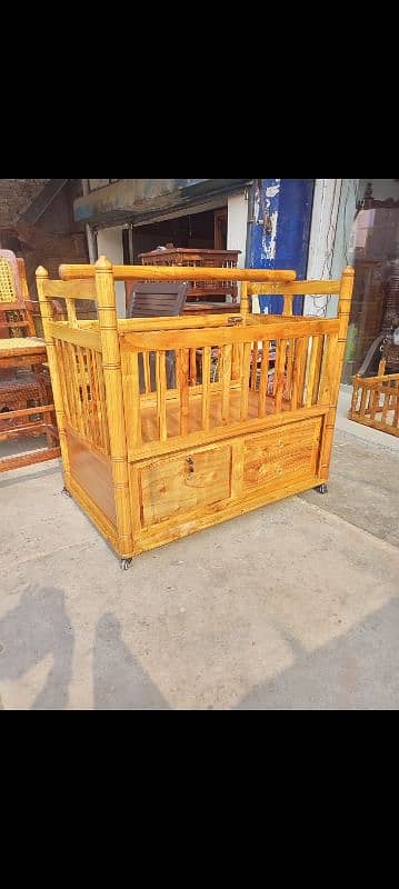 Baby Wooden Cradle 3