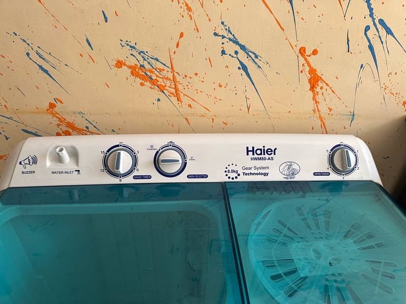 Haier HWM-80AS Semi Automatic Washing Machine Twin Tub 8 KG 3