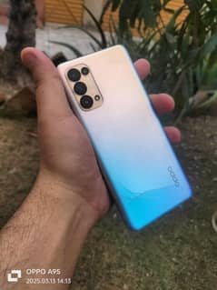 oppo reno 5 (8/128) with box just back little crack Exchange possible