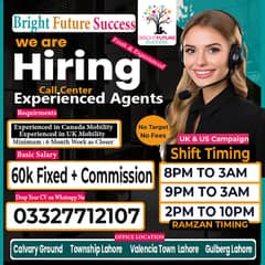 Call Center jobs / new jobs /Part Time Jobs / bright future success