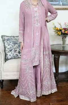 Open Gown Maxi with stylish Gharara