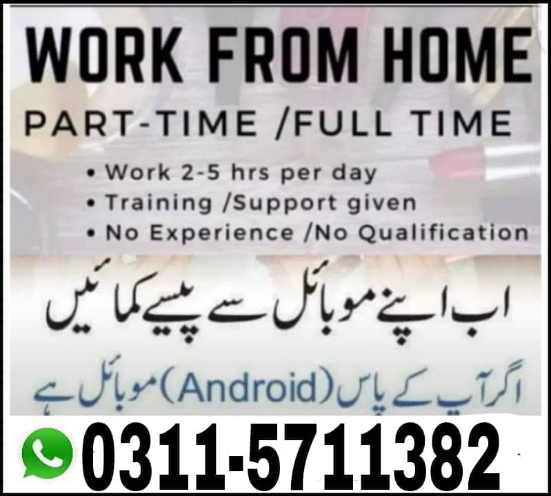 Online job/Part/full time/Student/teachers/House wife/job holders Onli 0