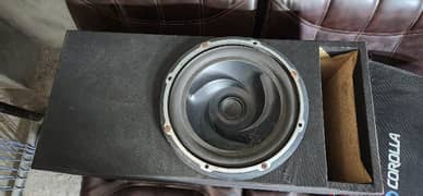 Almani brand sub woofer and amplifier very good result hard bass .