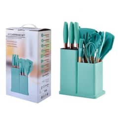 19 Pcs Set Silicone Kitchenware Cooking Utensils Set Non-stick Cooking