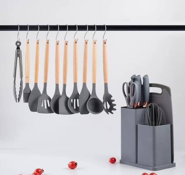 19 Pcs Set Silicone Kitchenware Cooking Utensils Set Non-stick Cooking 2