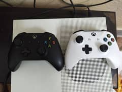 Xbox One S 1 TB with 2 wireless controllers