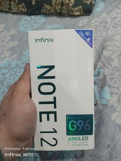 Infinix note 12 G98 with box