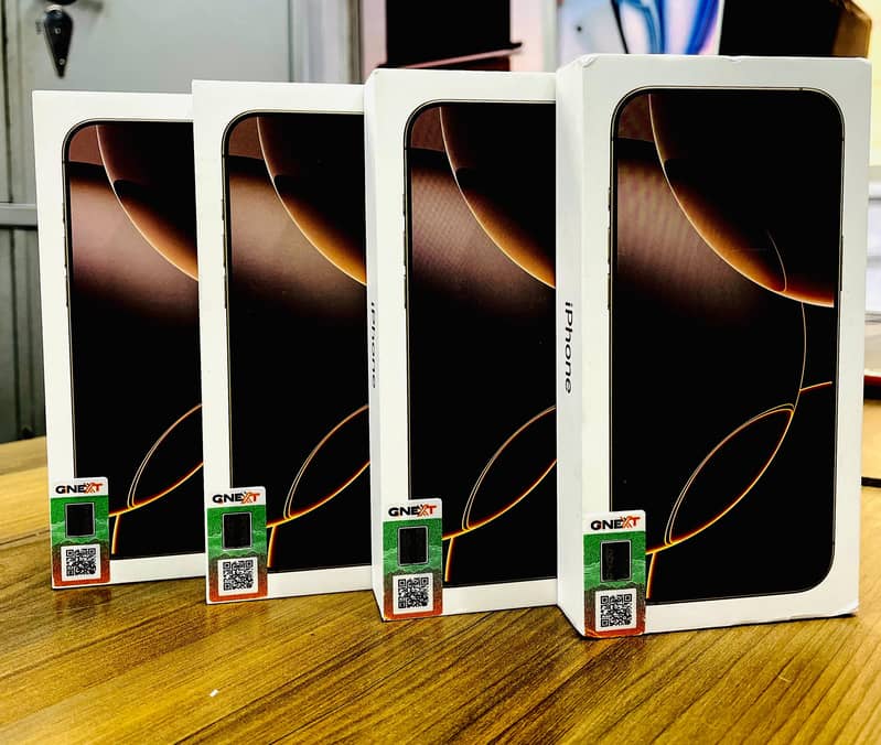 APPLE IPHONE 16 PRO MAX 256GB DESERT TITANIUM PTA BOX PACK SEALED NON 0