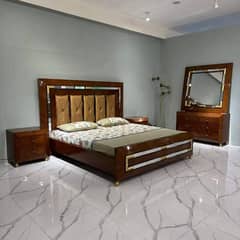 Shisham bed/king size bed/dressing table/bed set/wooden bed/furniture