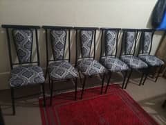 dining table with 6 chairs cell no 03015762061