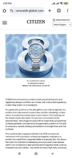 Citizen Original watch silver