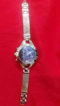 brand new armani watch wear only once for 1 hour