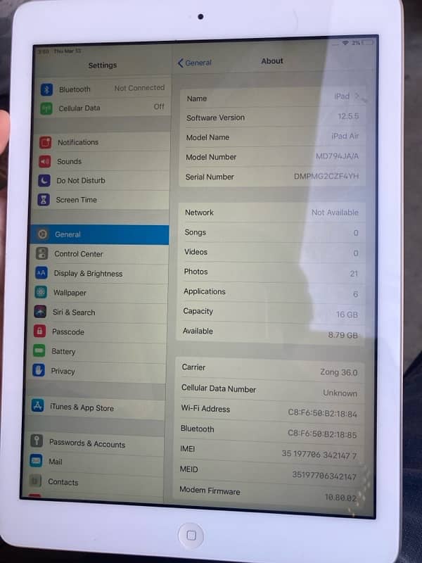 IPad Air 16 gb 3