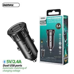 Remax Car Charger Vanguard Series 2usb 2.4a Black Moq:92 (Rcc236