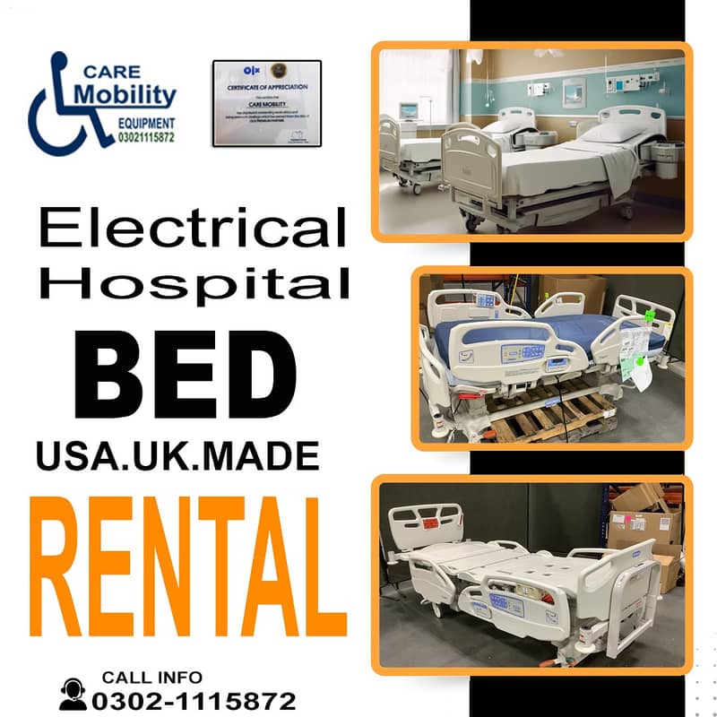 Electric Hospital Patient Bed for Rental  / Patient Bed On Rent 11