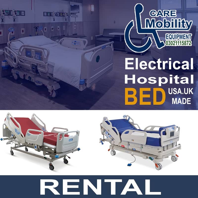 Electric Hospital Patient Bed for Rental  / Patient Bed On Rent 18