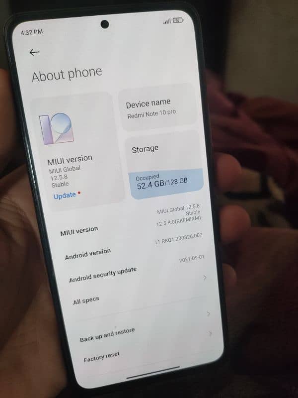 Redmi note 10 pro. . . 8gb 128gb 105MP camera,10/10 condition 5