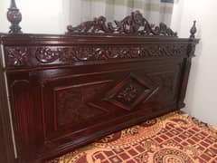 Double bed Antique wooden