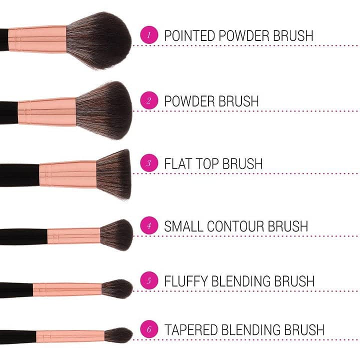 BH COSMETICS Signature Rose Gold 13 Piece Brush Set with Holder 2