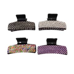 FANCY HAIR CATCHERS 4pcs imported Minimalist Style Color