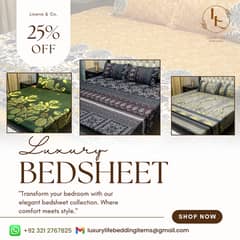 Printed Bedsheet | Bed | 3Pcs | Bed Sheet Set | Cotton | Luxury | Sale