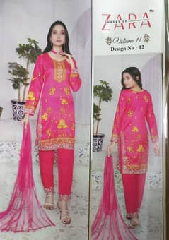 3 Peice lawn Malai suit