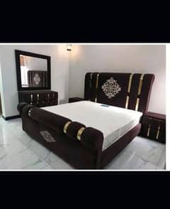 king size bed/dressing table/wooden bed/furniture