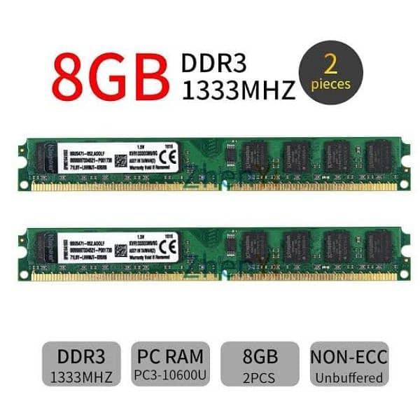 16 gb ddr 3 ram Kingston 0