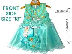 sea green frock baby kids size 18