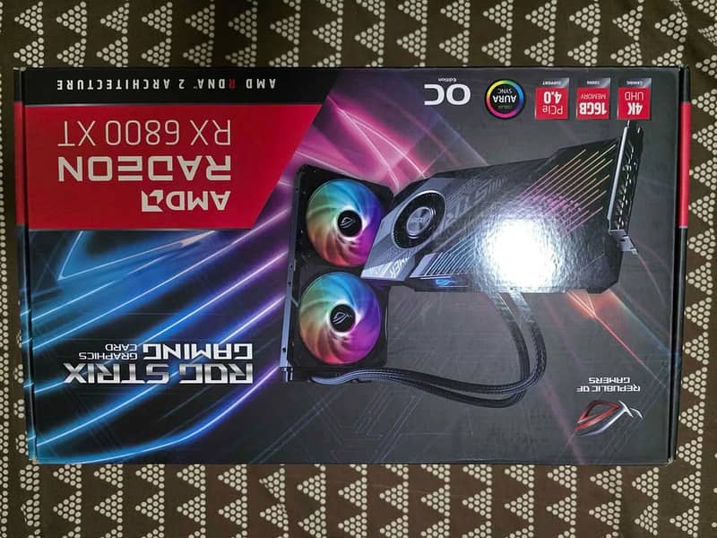 ASUS ROG STRIX RX 6800XT 16GB | LIQUID COOLED | 2.6GHZ TURBO CLOCK 0