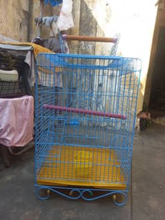 Portable Brand New Gray & Raw Parrot Cage Available for Sale