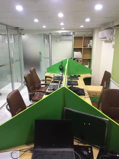 Full furnished office for rent 900sqft in shahar e Faisal.