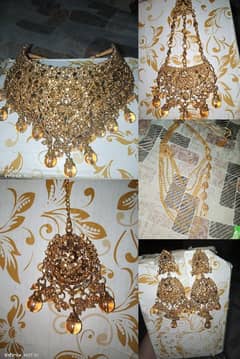 golden and silver beautiful bridal sets