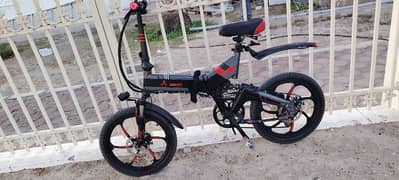 electric folding bike good condition