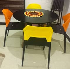 Fiberglass Dinning set for 4