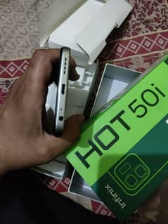 Infinix Hot 50i with box charger