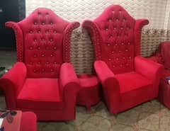 Shahi Sofa 2x with mini table. Color Pink. Full kami beshi hojaye gi