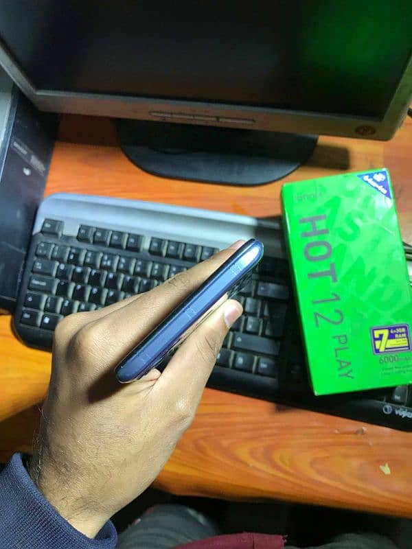 Infinix hot 12 play with box 4 64 urgent sale 4