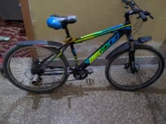 Cycle for sale in cycle gyer. Disc brake. speed meter shak only seat