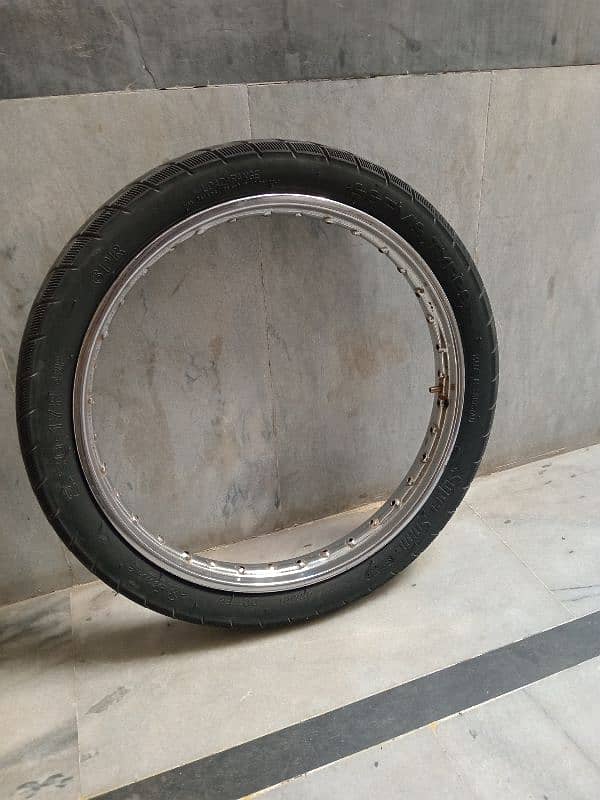 honda cd 70 back tyre rim,tyre and tube 2